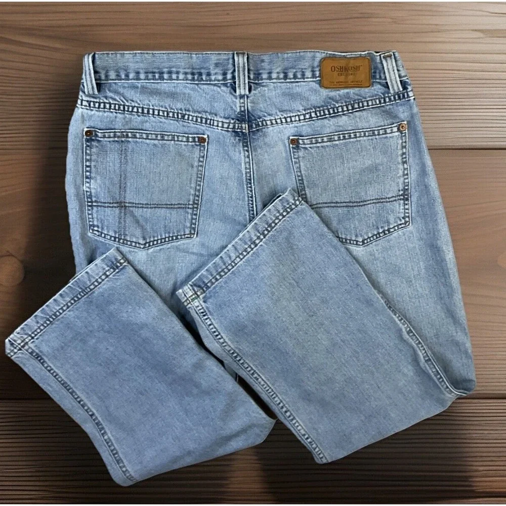 Vintage OshKosh jeans Men Sz 36x30 Blue Denim Workwear 90s B' Gosh Retro